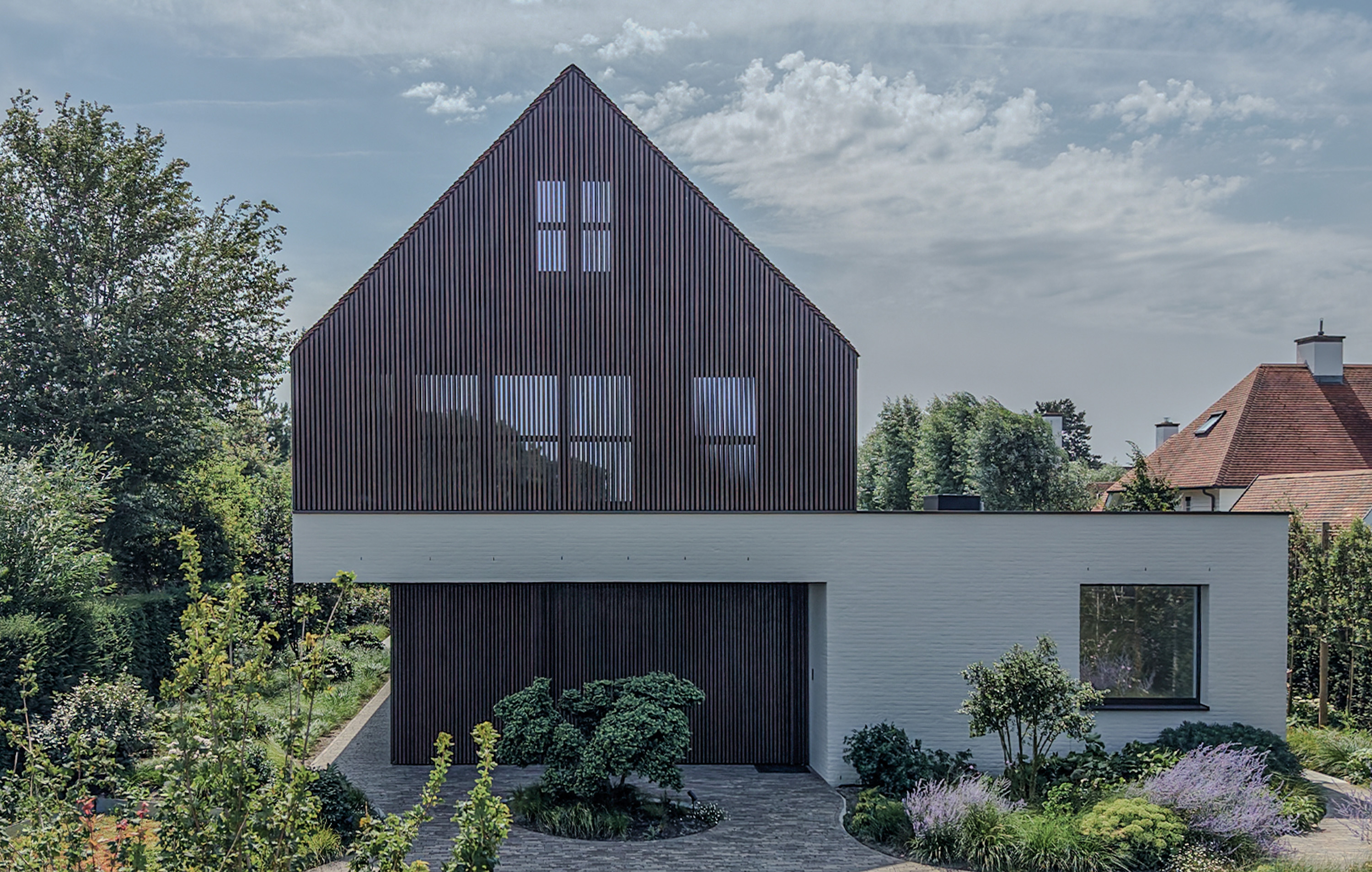 Frontaal beeld van Woning Kalvekeetdijk